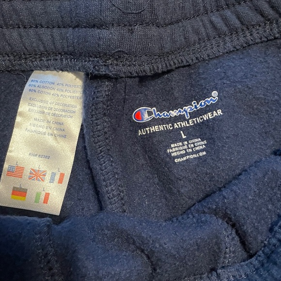 Boys Champion joggers with pockets, Large navy blue - Picture 2 of 3